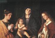 Giovanni Bellini The Virgin and the Child with Two Saints Spain oil painting reproduction